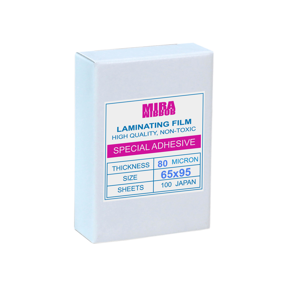 พลาสติกเคลือบบัตร 6.5x9.5ซม. หนา 80ไมครอน MIRA