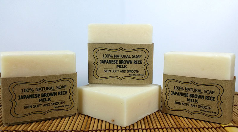 สบู่แฮนด์เมด น้ำนมข้าวญี่ปุ่น