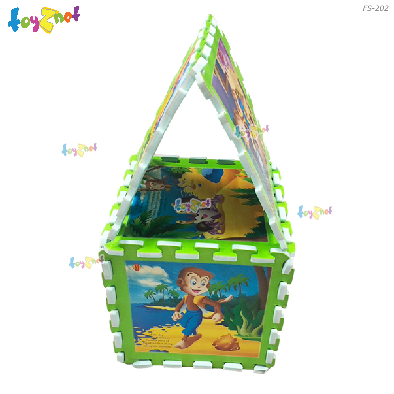Toyznet 8" Square the monkey and the crab foam mats 32 x 32 x 1 Cm. No.FS-202