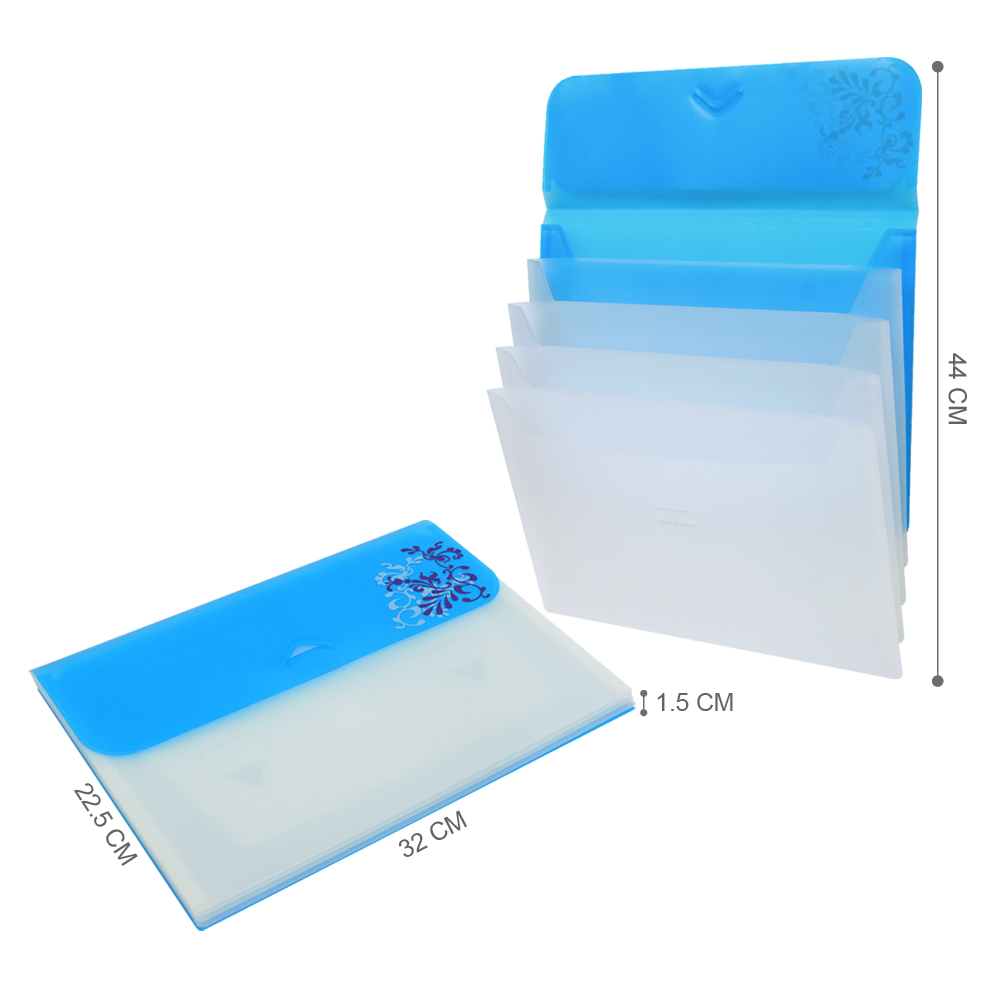 ซองใส่เอกสาร A4 สไลด์พ็อคเก็ต ลายแอนทีค