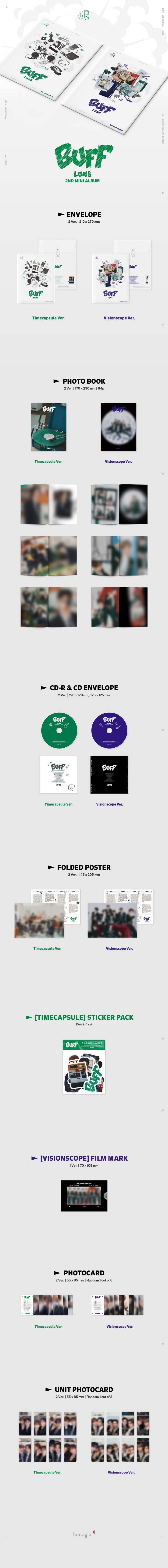 [PRE-ORDER] LUN8 - 2nd Mini Album "BUFF"