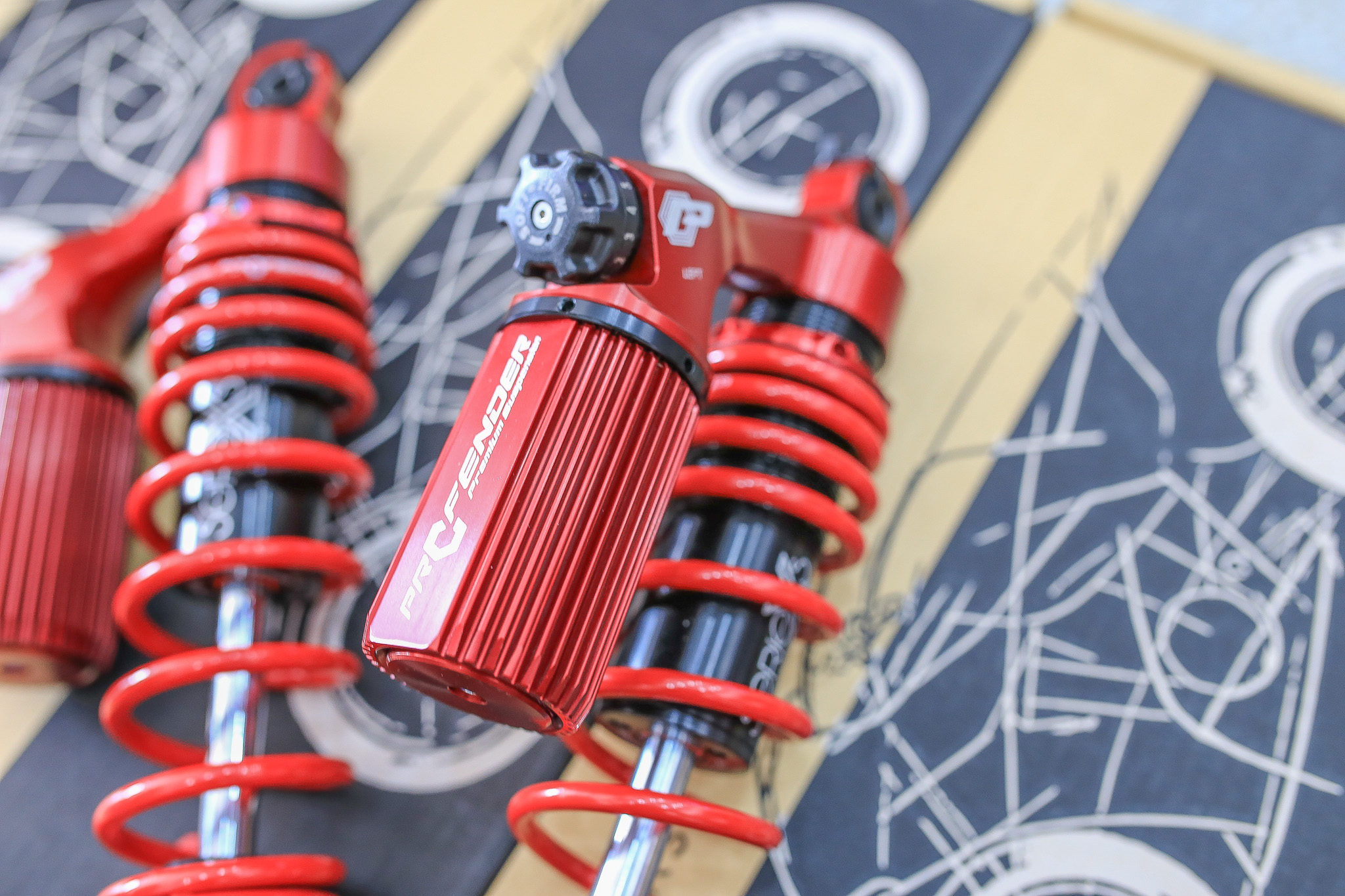 โช๊ค Profender HONDA MONKEY 125 สูง335mm ปรับลดเตี้ยได้ 10MM ราคา12900