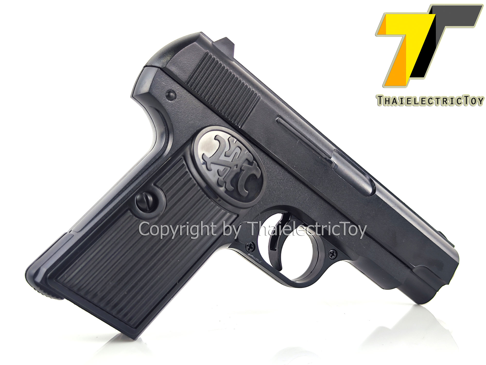 ปืนอัดลมพลาสติก K-17SE ชักยิงทีล่ะนัด หนัก 220 กรัม ลำกล้องยาว 6.5 นิ้ว.ใช้ลูกกระสุนพลาสติก 6 มิล