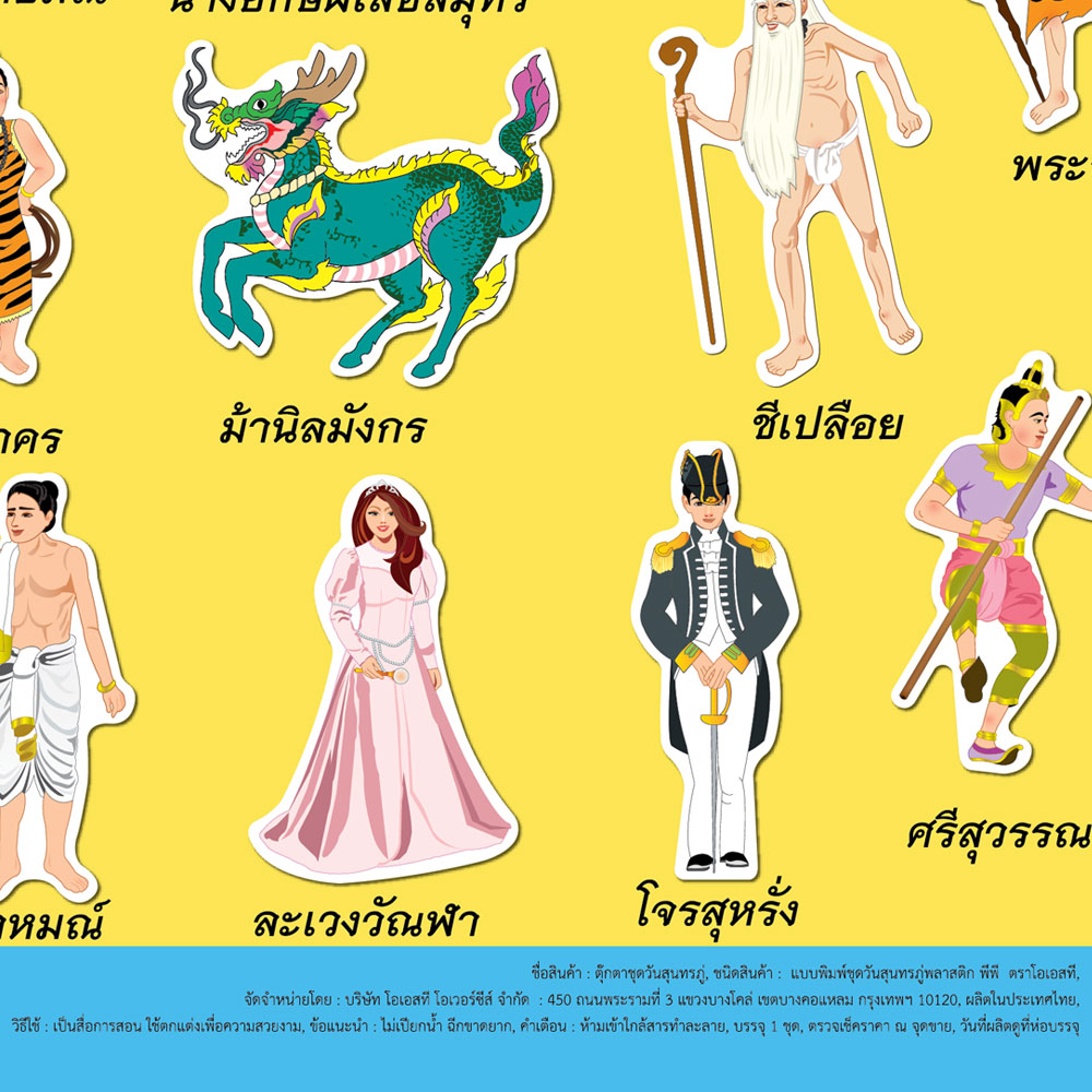 สคบ.ชุดจัดบอร์ด วันสุนทรภู่ ตัวละครในเรื่องพระอภัยมณี ET-702