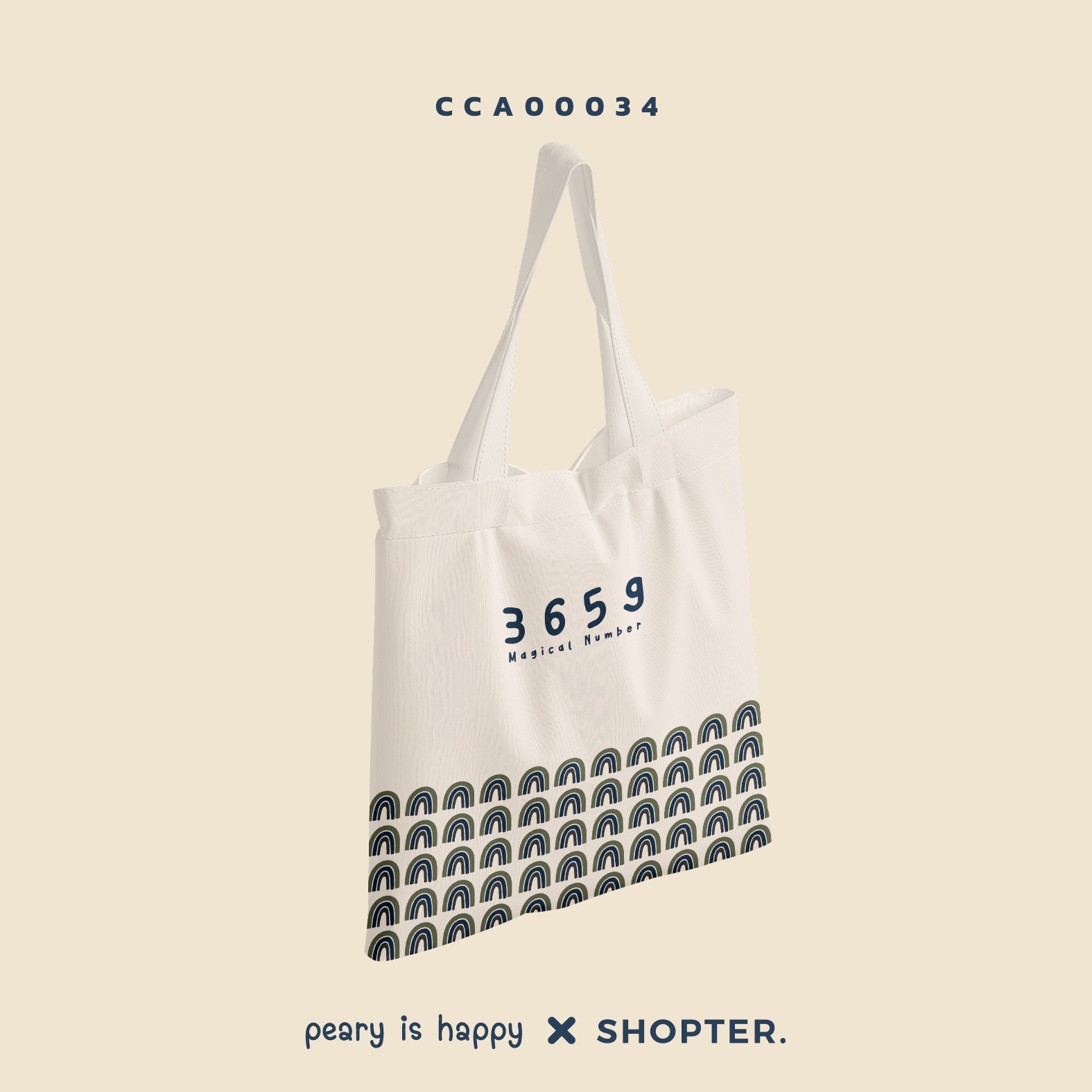 กระเป๋าแคนวาส CANVAS BAG Magical Number 3659 กระเป๋า Lucky in game and in love CCA00034 #กระเป๋าแคนวาส #SHOPTER