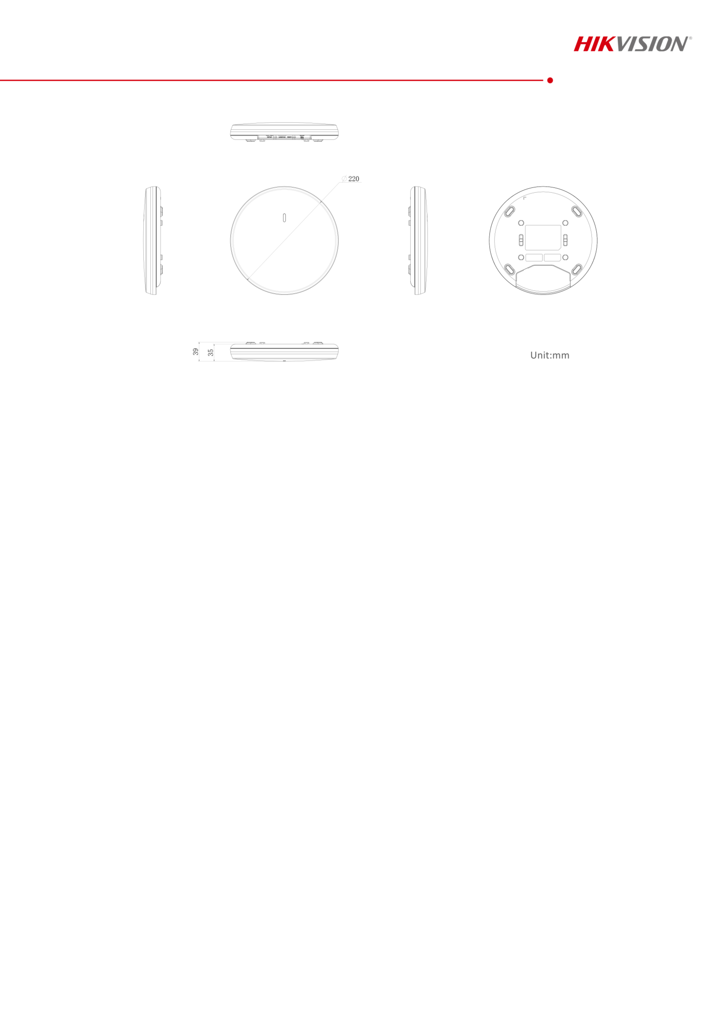 HIKVISION DS-3WAP522-SI : Wi-Fi 5 1200M Celling Access Point BY BILLIONAIRE SECURETECH DS-3WAP522-SI