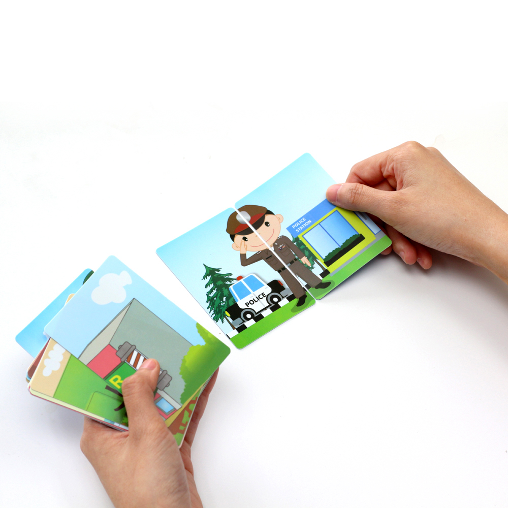 เกมจับคู่ บัตรคำศัพท์2ภาษา ไทย-อังกฤษ ชุดอาชีพ-สถานที่ ET-203