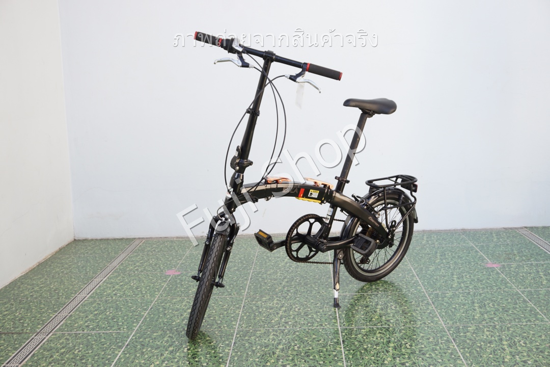 จักรยานพับได้ญี่ปุ่น - ล้อ 18 นิ้ว - มีเกียร์ - อลูมิเนียม - Ibiza Pro - สีดำ [จักรยานมือสอง]