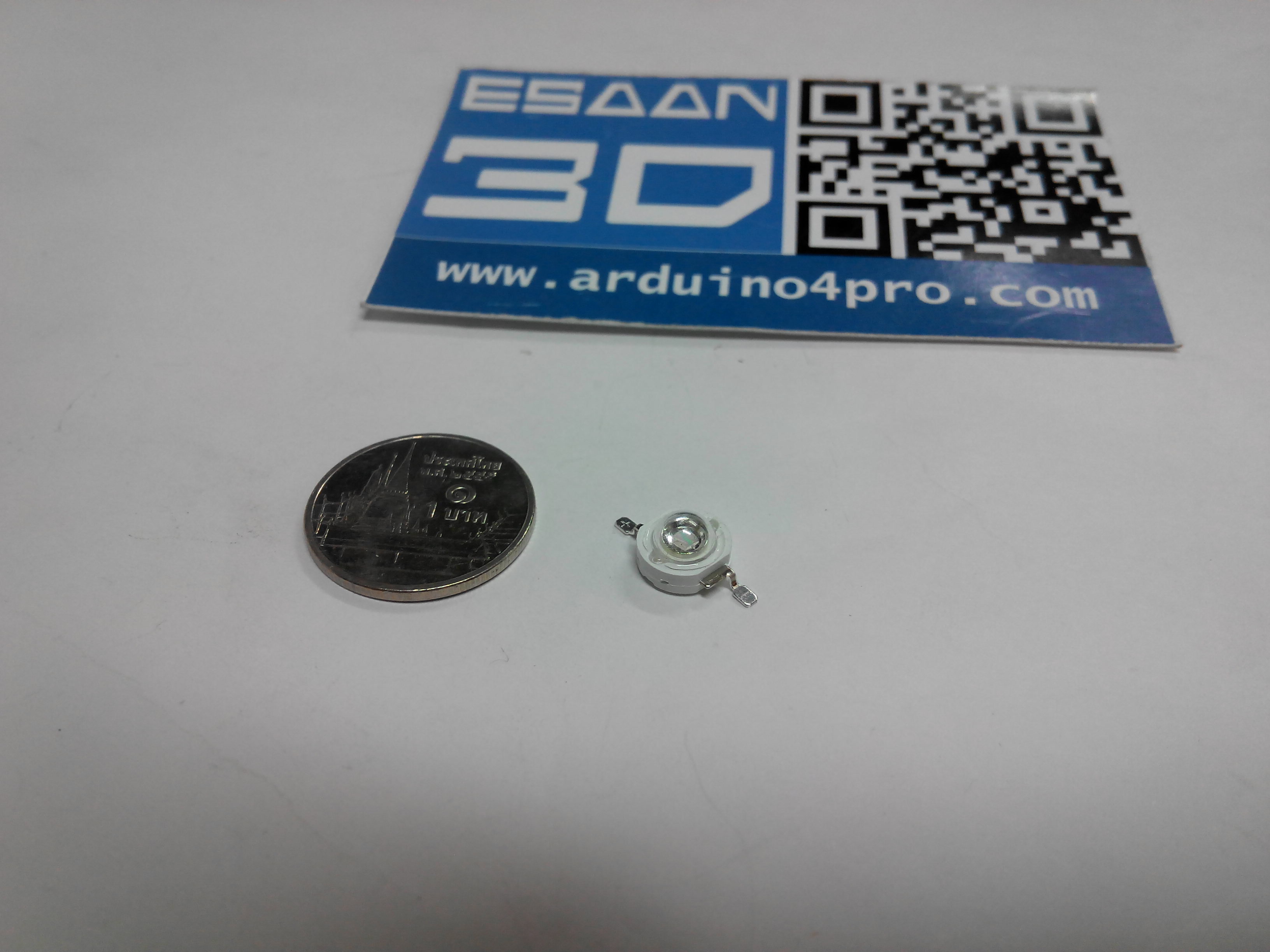 3W power LED แสงสีน้ำเงิน แรงดัน 3.2-3.4V อัตราความสว่าง 240-280LM