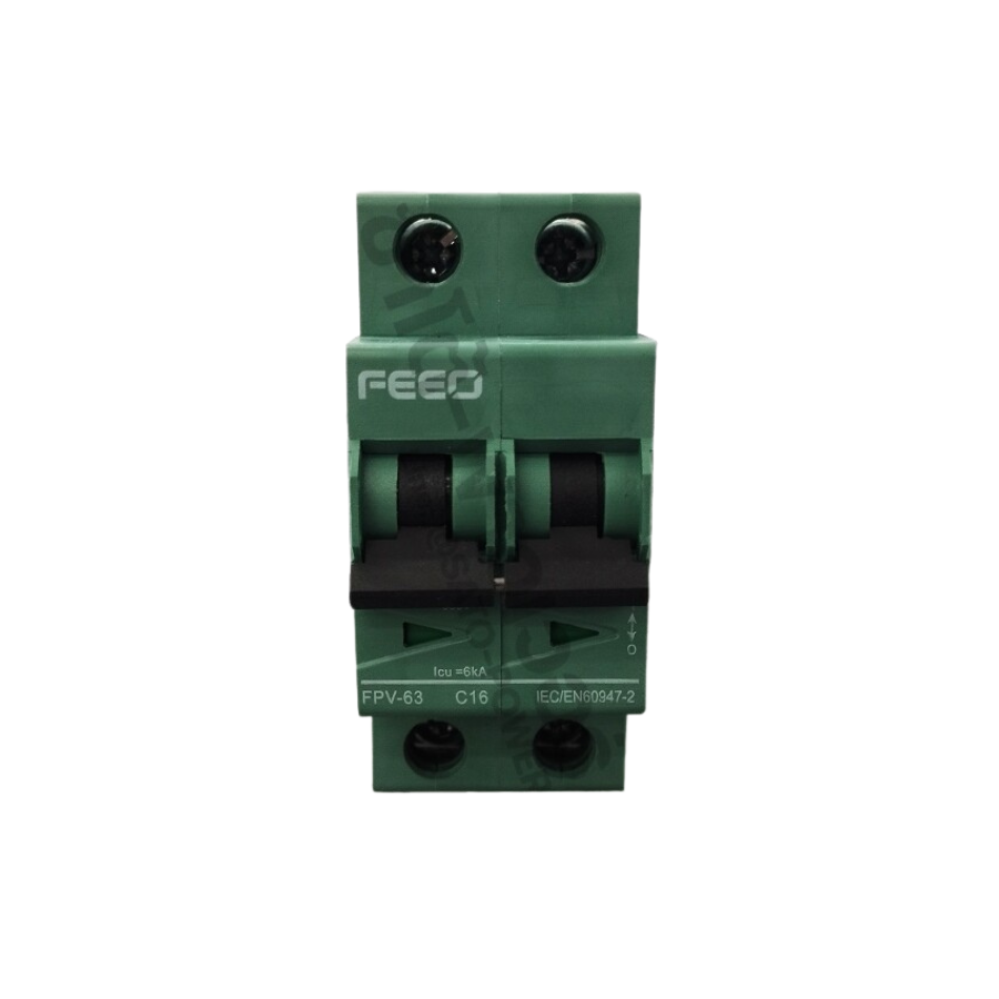FEEO / FPV-63 2P 32A 800VDC เบรคกเกอร์ DC อุปกรณ์ตัดวงจรไฟฟ้าแบบอัตโนมัติ