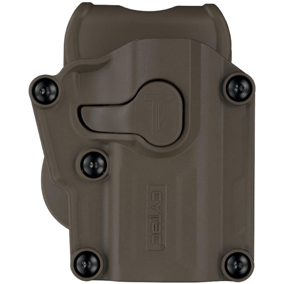 Mega-Fit Universal Holster สี FDE (ทราย) | CYTAC Holster ซองพกนอกปลดนิ้วชี้