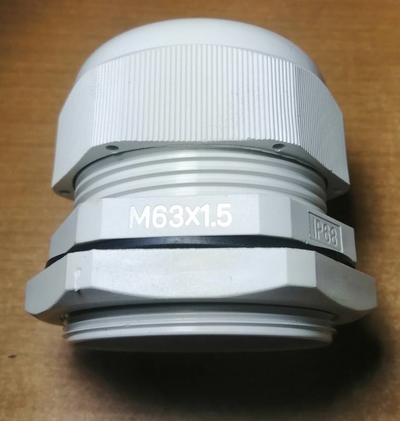 เคเบิ้ลแกลนพลาสติก CG-M63-W,OD.37-44 mm.IP68