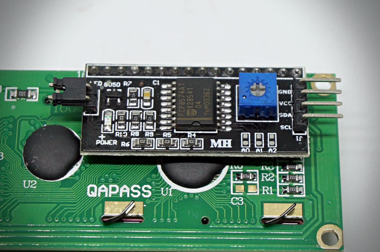 16x2 LCD (Green Screen) พร้อม I2C Interface