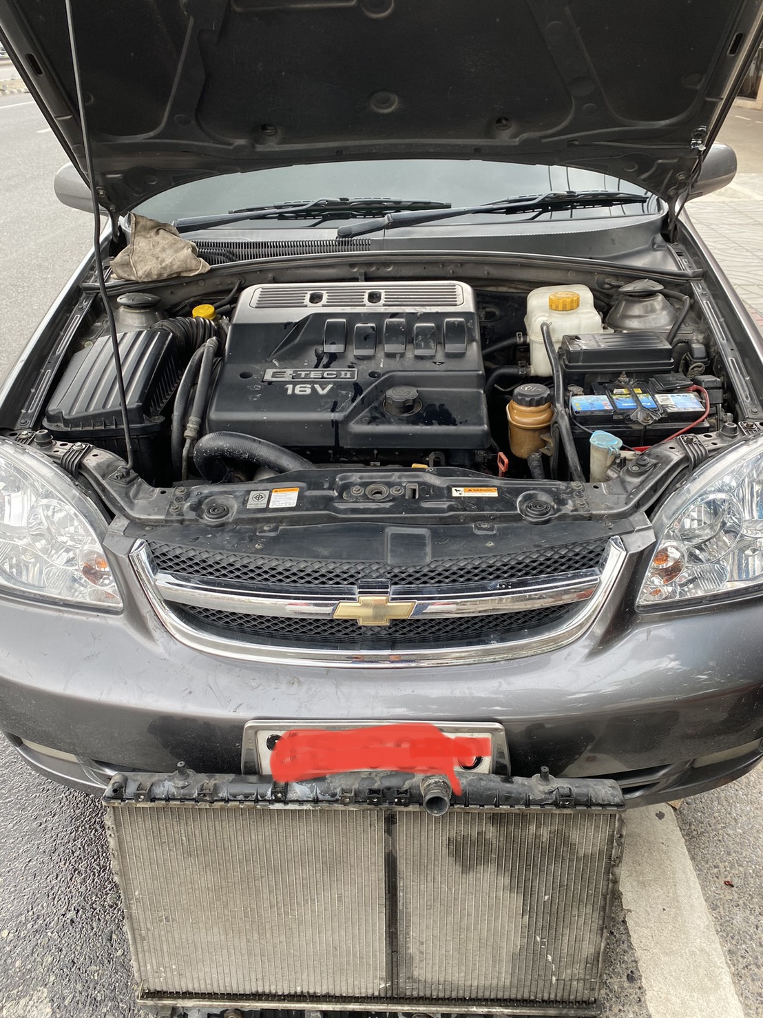 งานติดตั้งหม้อน้ำรถยนต์นอกสถานที่