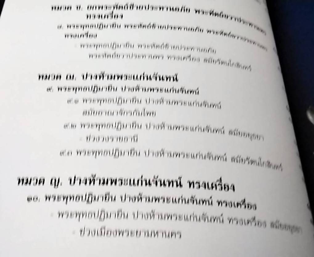 ลักษณะไทย พระพุทธปฏิมา