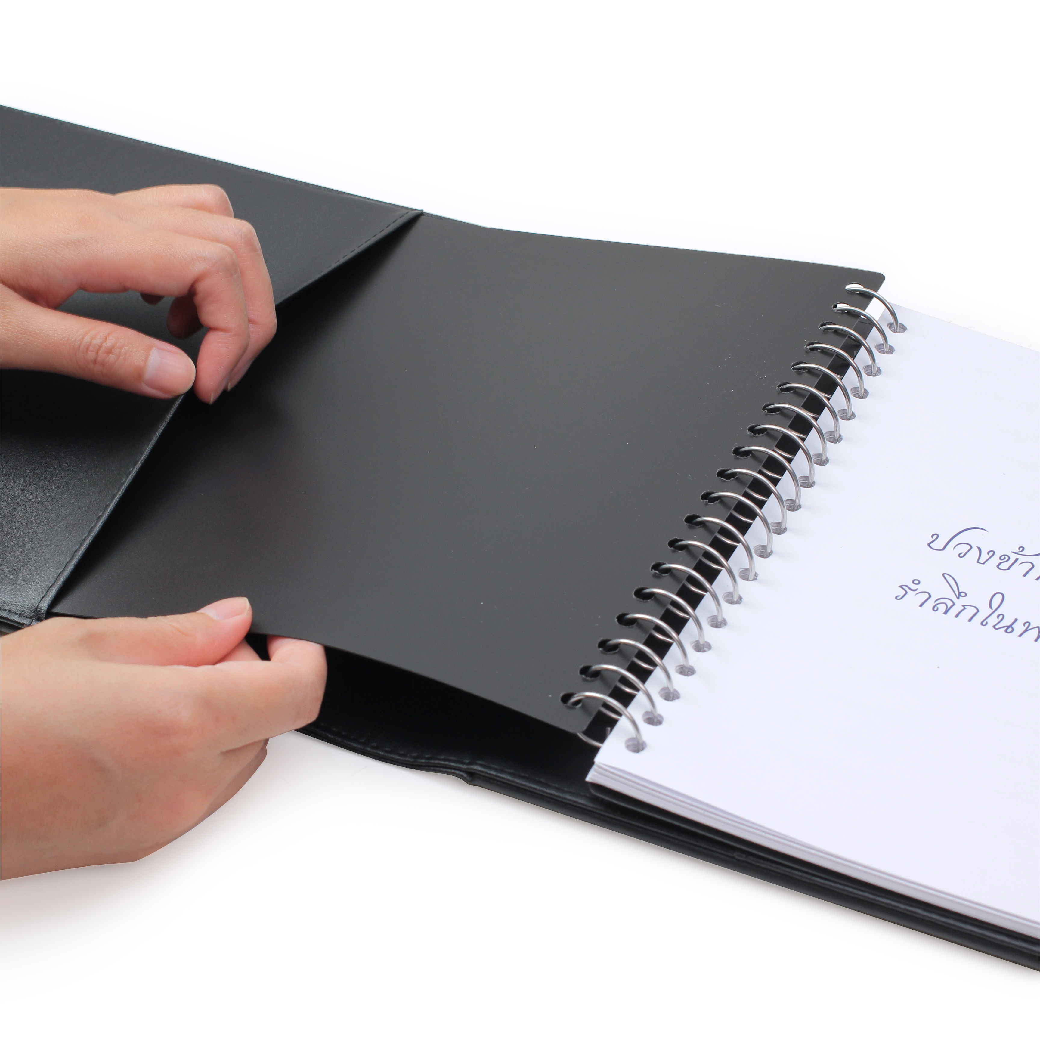 ไส้สมุดลงนามแสดงความไว้อาลัย ปกหนัง