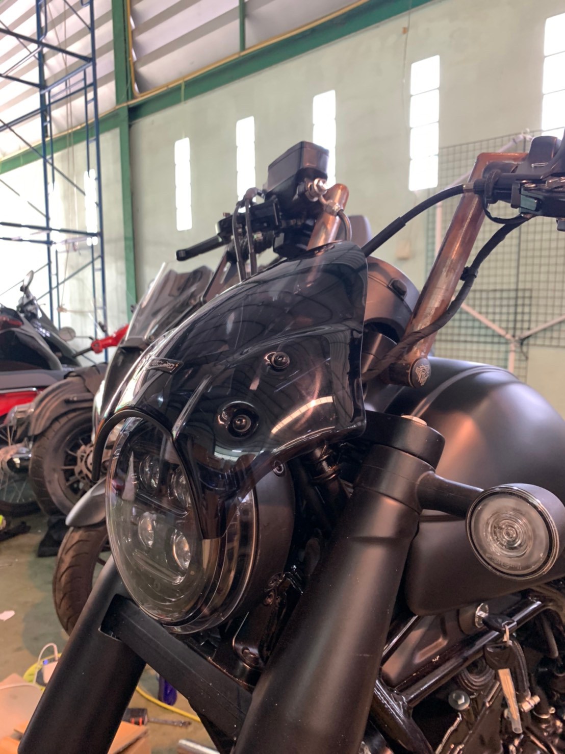 ชิวหน้า Rebel300/500 2021(ไฟหน้าLED) V.1 MOTOZAAA ราคาขาย 1500