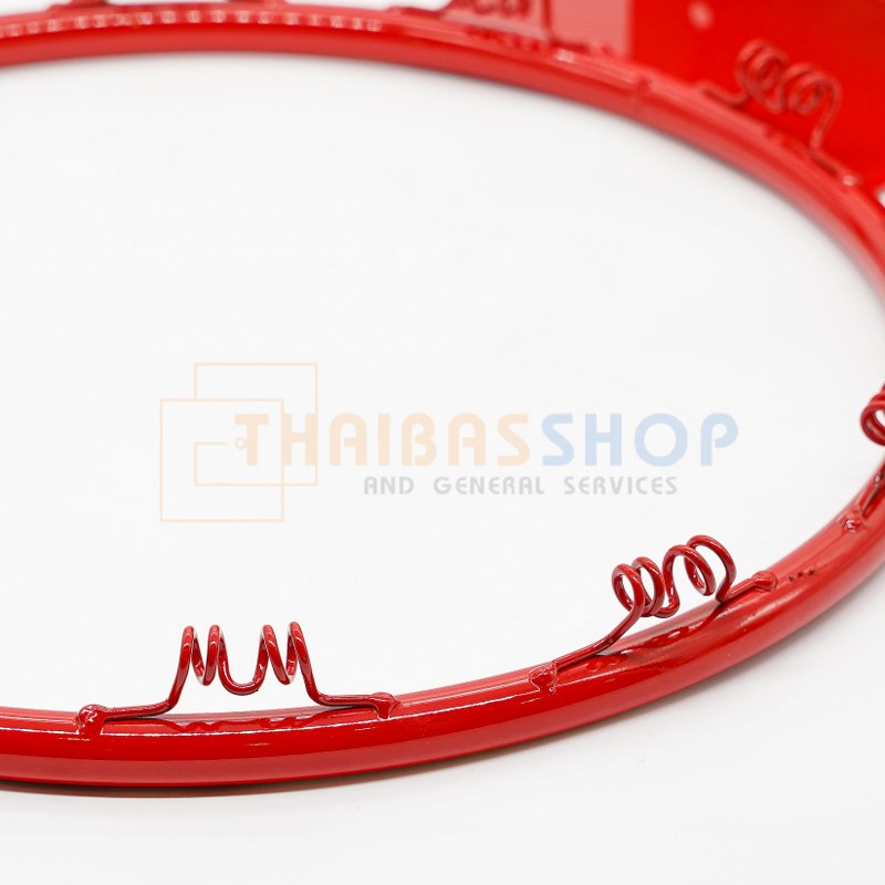 [เหล็กโปร่ง] ห่วงบาส ห่วงบาสเกตบอล แบบมีขอพร้อมตาข่าย เหล็ก 6หุน เส้นผ่านศูนย์กลาง 45cm มาตรฐานแข่งขัน