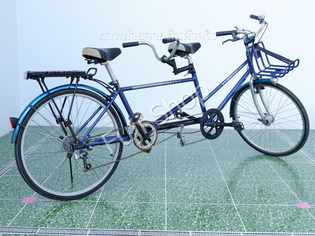 จักรยานญี่ปุ่น - ล้อ 26 นิ้ว - มีเกียร์ - สีน้ำเงิน [จักรยานมือสอง]