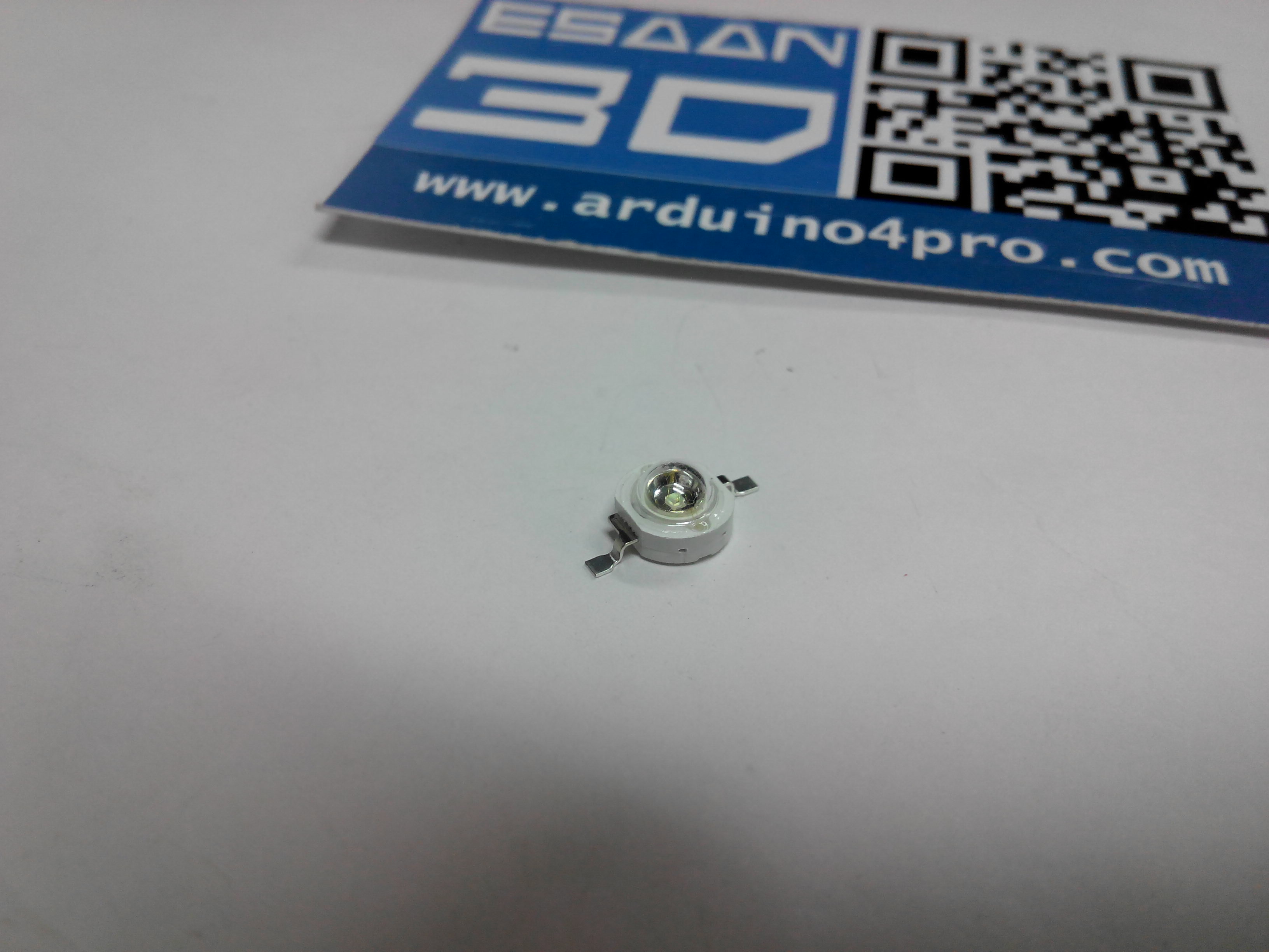 1W power LED แสงสีน้ำเงิน แรงดัน 3.2-3.4V อัตราความสว่าง 100-120LM