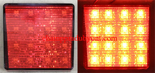 ไฟทับทิมกันชนท้าย HONDA แดง LED สำหรับกันชน MUGEN RR HONDA CITY 08-13