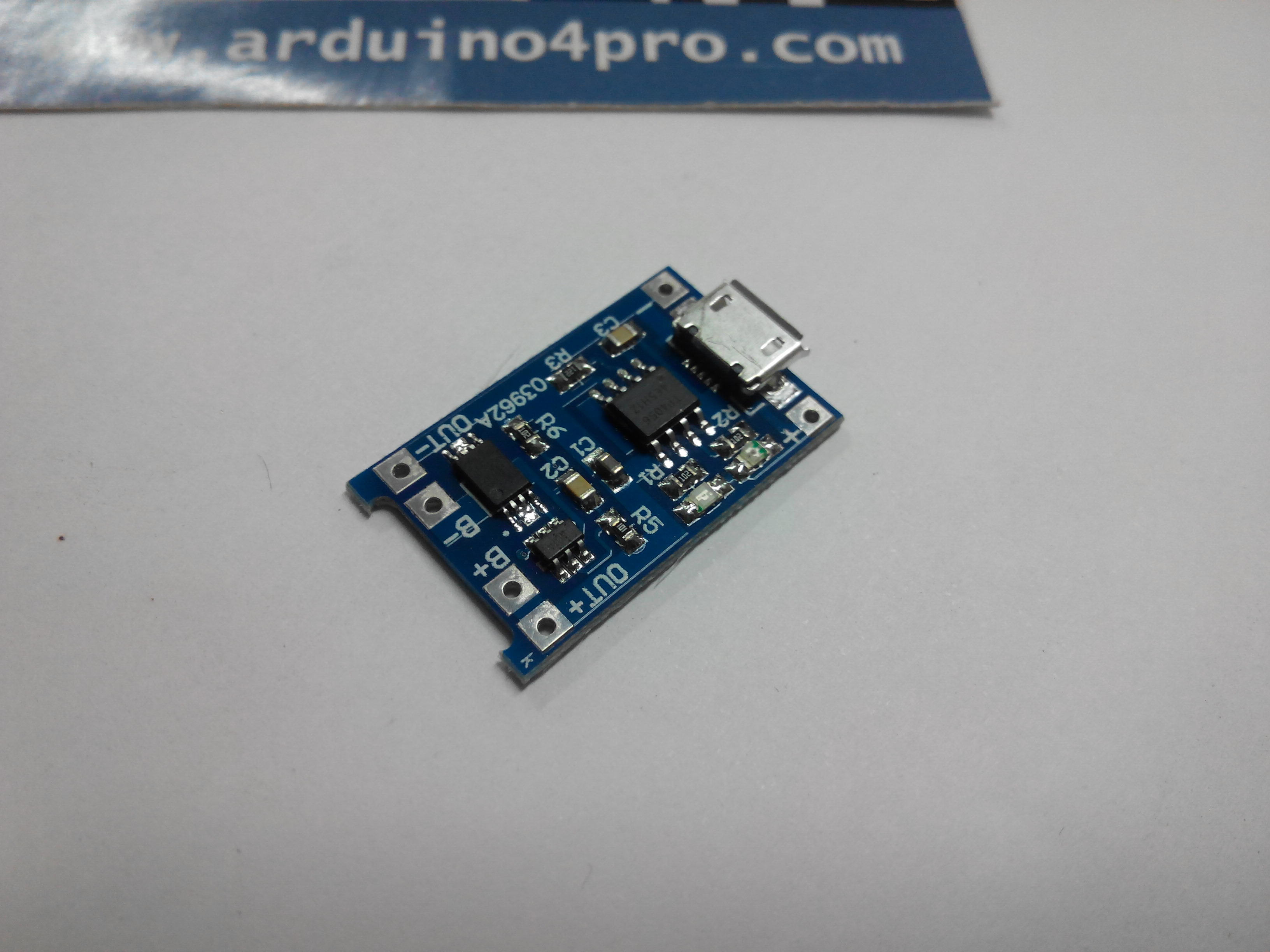 Lithium Battery Charging Board 1A 18650 Micro USB