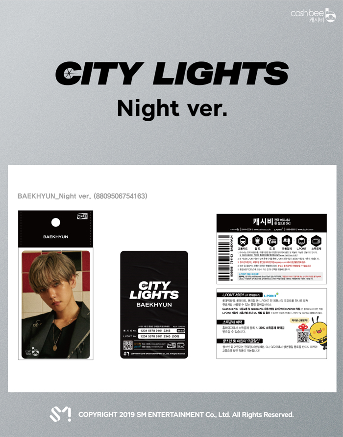 [PRE-ORDER] BAEKHYUN (EXO) - Cashbee Transportation Card