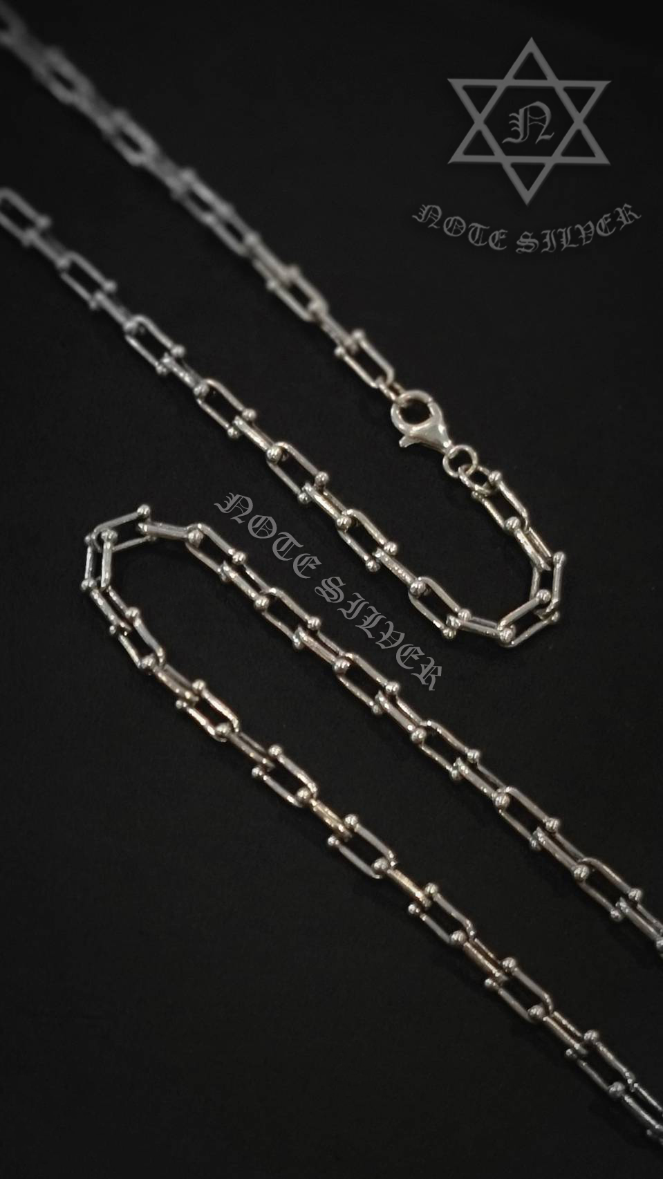 สร้อยคอเงินแท้ลายโซ่คลาสสิก ความยาว 24" Sterling Silver 925 NSNL3077