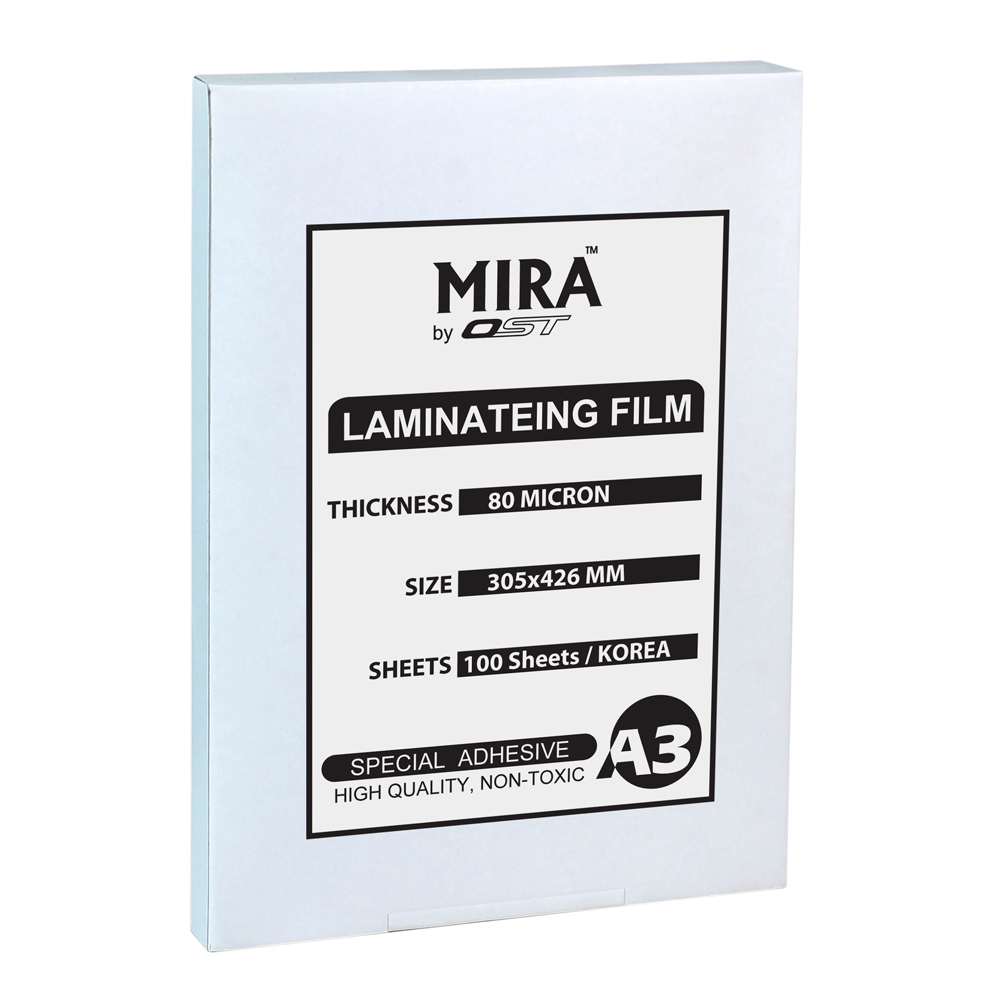 พลาสติกเคลือบบัตร A3 หนา 80ไมครอน MIRA