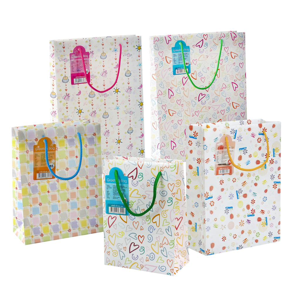 ถุงช้อปปิ้ง Greeting Bag ลายกราฟิก