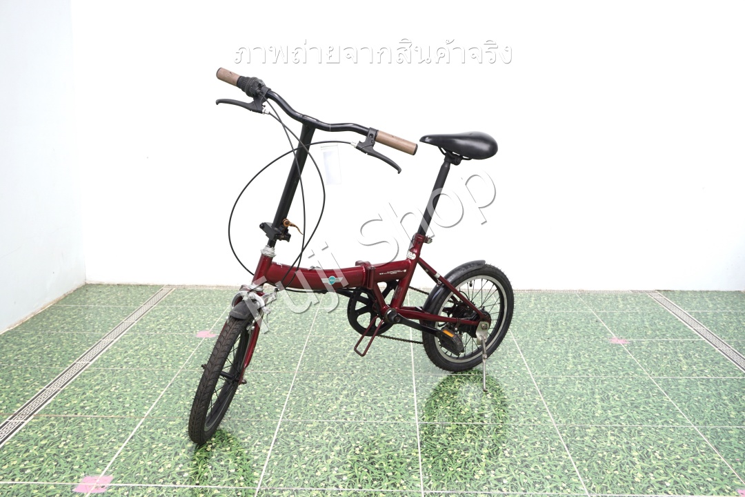 จักรยานพับได้ญี่ปุ่น - ล้อ 16 นิ้ว - มีเกียร์ - Mini Cooper - สีแดง [จักรยานมือสอง]