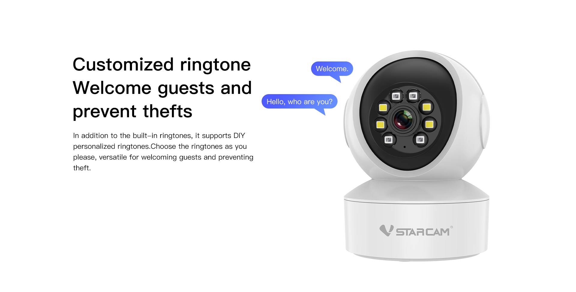 Vstarcam CS49L กล้องวงจรปิดระบบ IP WIFI 3 MP Color Night Vision มีไมค์และลำโพงในตัว BY BILLIONAIRE SECURETECH CS49L