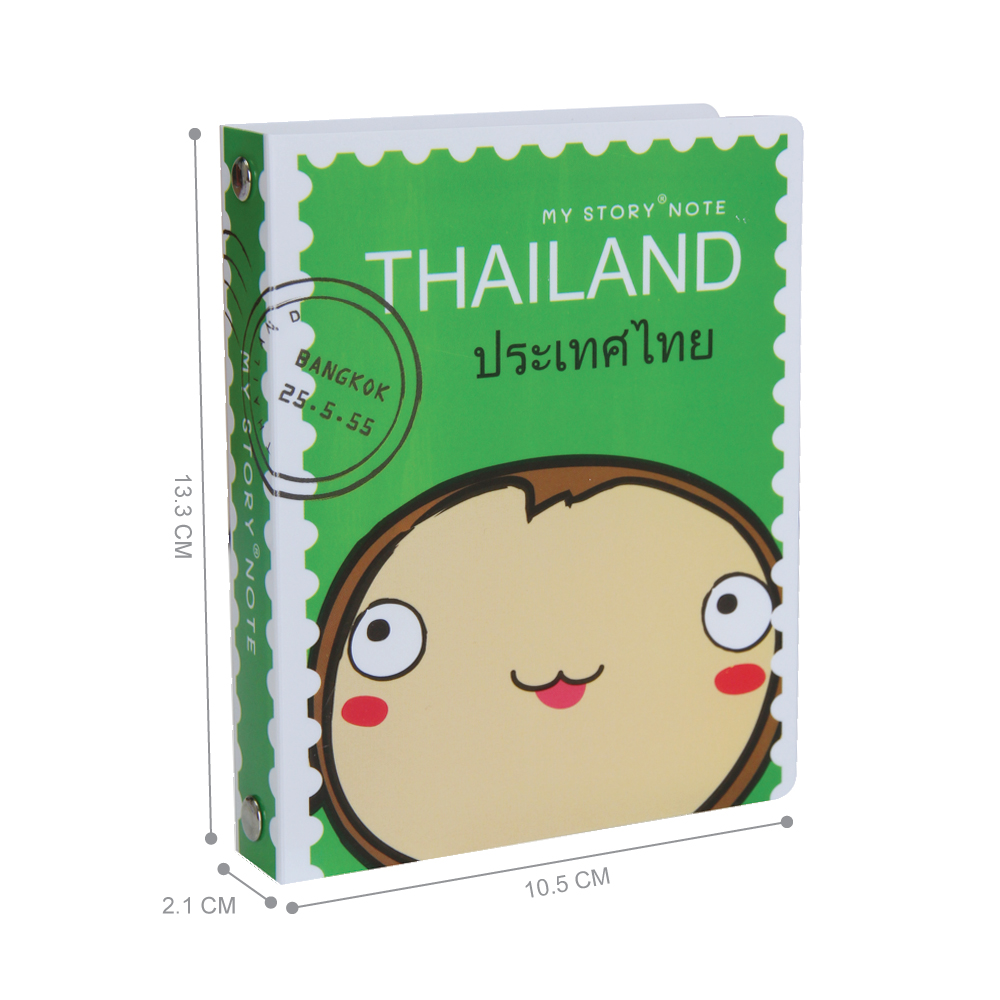 Ring Binder Notebooks with PP Covers My Story Pattern