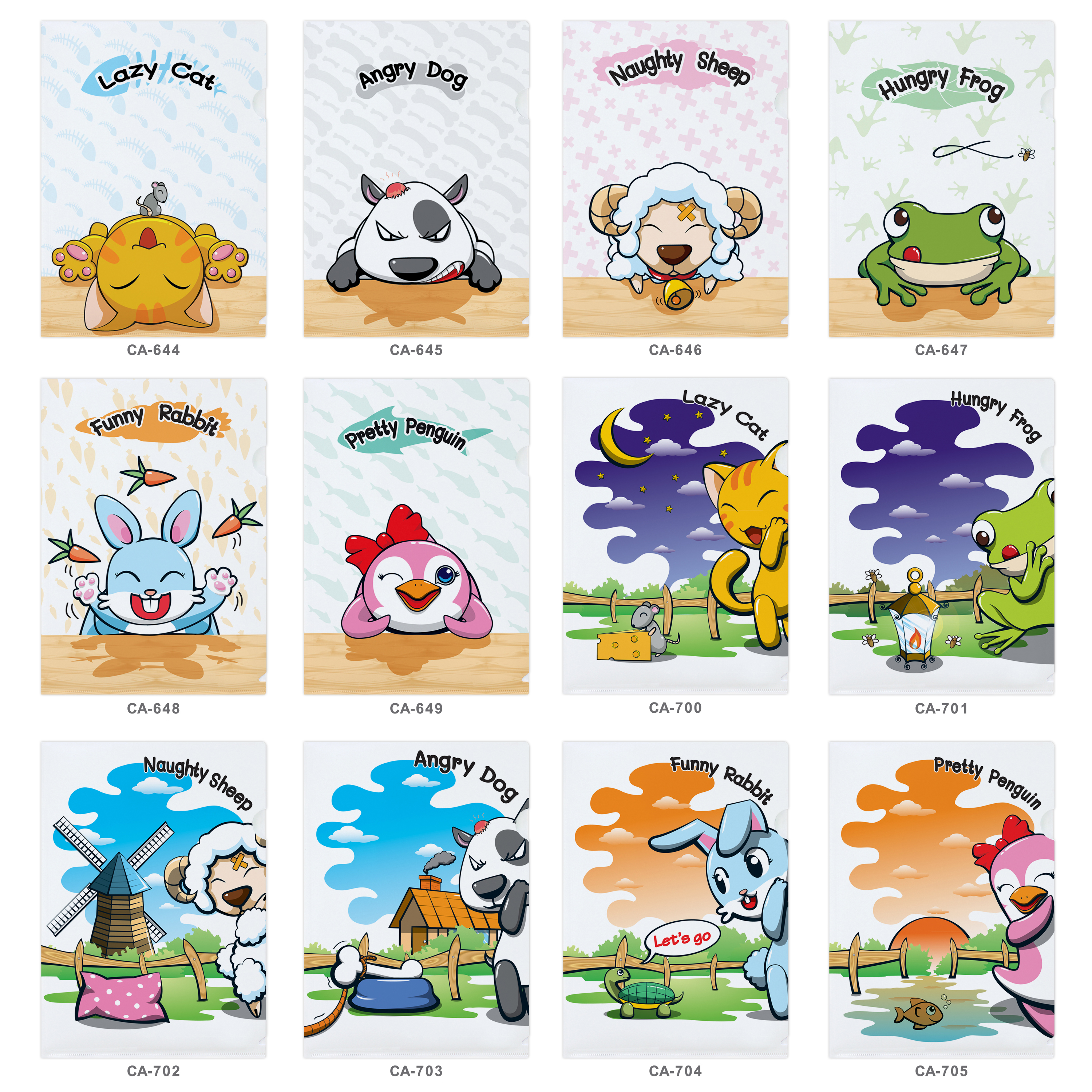 แฟ้มซอง A4 พิมพ์ลาย Head To Toe