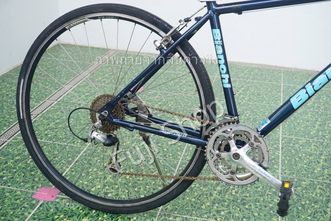 จักรยานไฮบริดญี่ปุ่น - ล้อ 28 นิ้ว - มีเกียร์ - อลูมิเนียม - Bianchi Back Street - สีน้ำเงิน [จักรยานมือสอง]