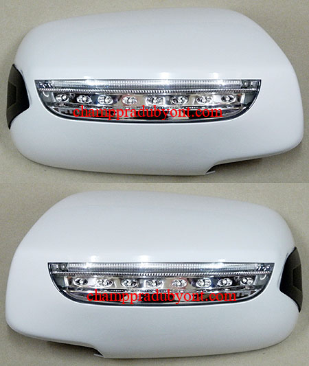 ครอบกระจกมองข้างมีไฟ TOYOTA WISH 04-08 FITT