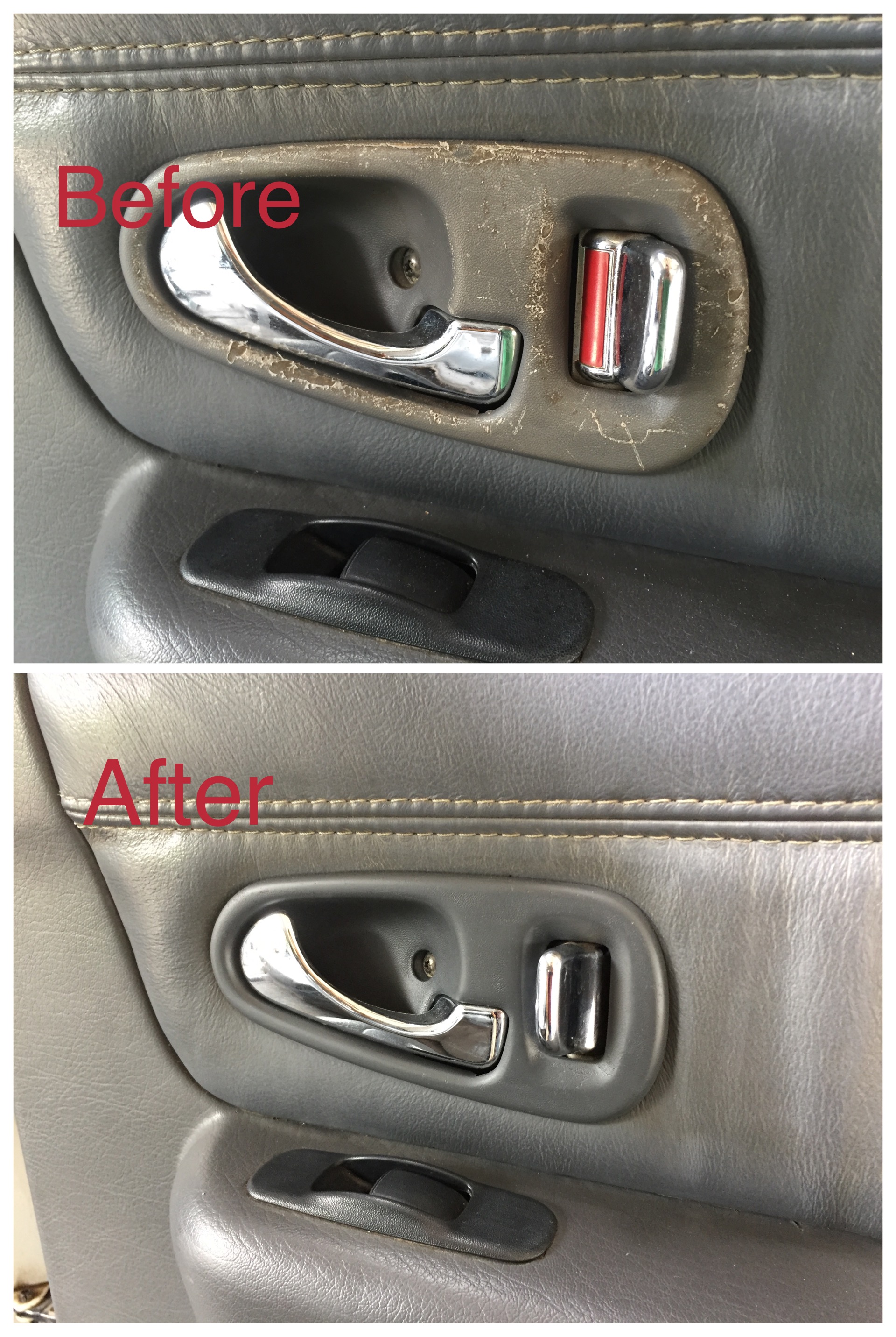 สีสเปรย์พ่นเบาะหนัง คอนโซล พวงมาลัย