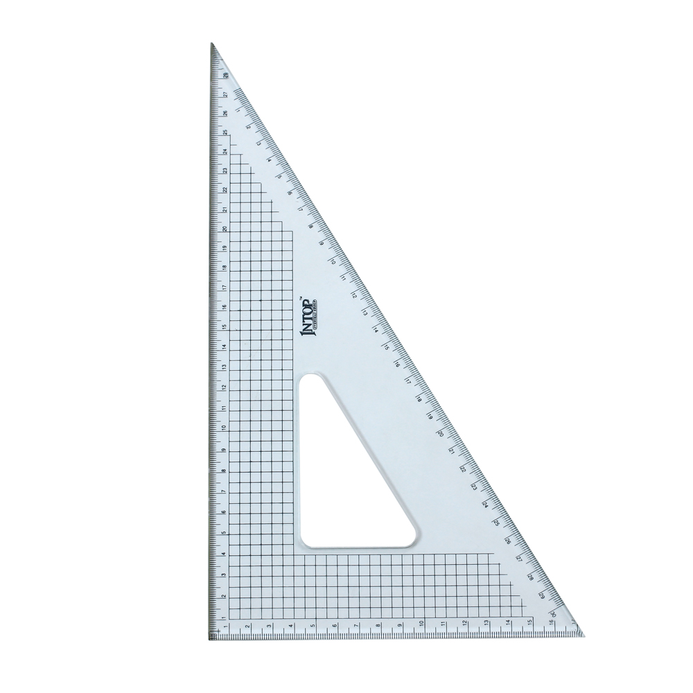 ไม้ฉากสามเหลี่ยมขอบฝังสแตนเลส