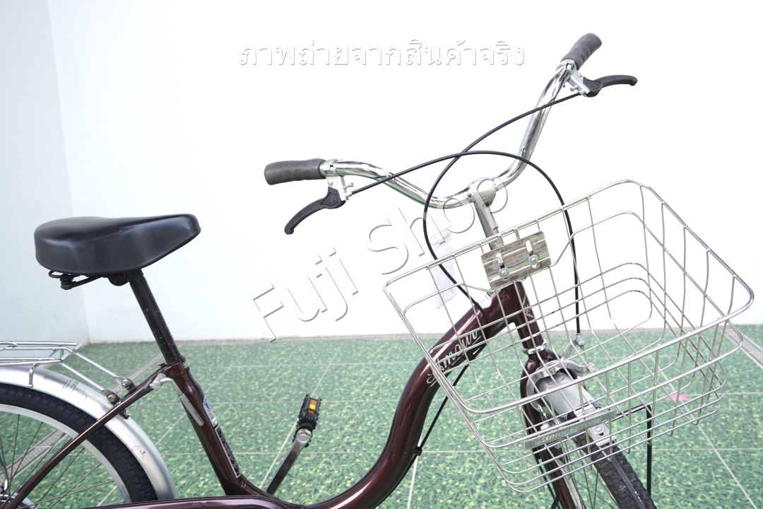 จักรยานแม่บ้านญี่ปุ่น - ล้อ 22 นิ้ว - ไม่มีเกียร์ - สีน้ำตาล [จักรยานมือสอง]