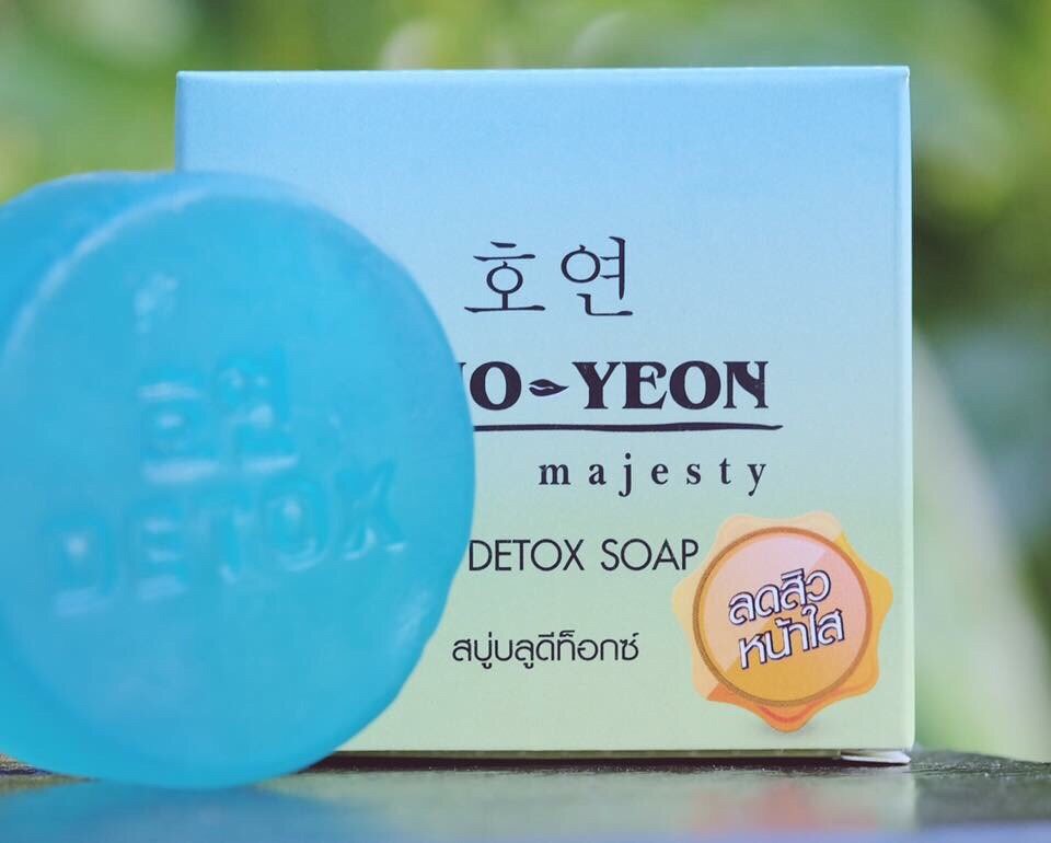 Ho-yeon Majesty Blue Detox Soap โฮยอน สบู่บลูดีท็อกซ์ ลดสิว หน้าใส 70g