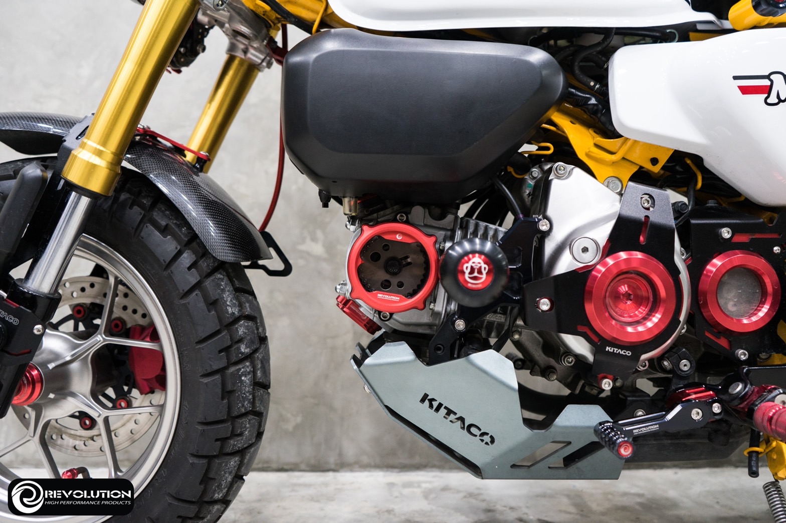 ฝาปิดโซ่ราวลิ้น+อคริลิค CNC REVOLUTION V2 DAX MONKEY MSX CT125 ระบายอากาศ ราคา1680