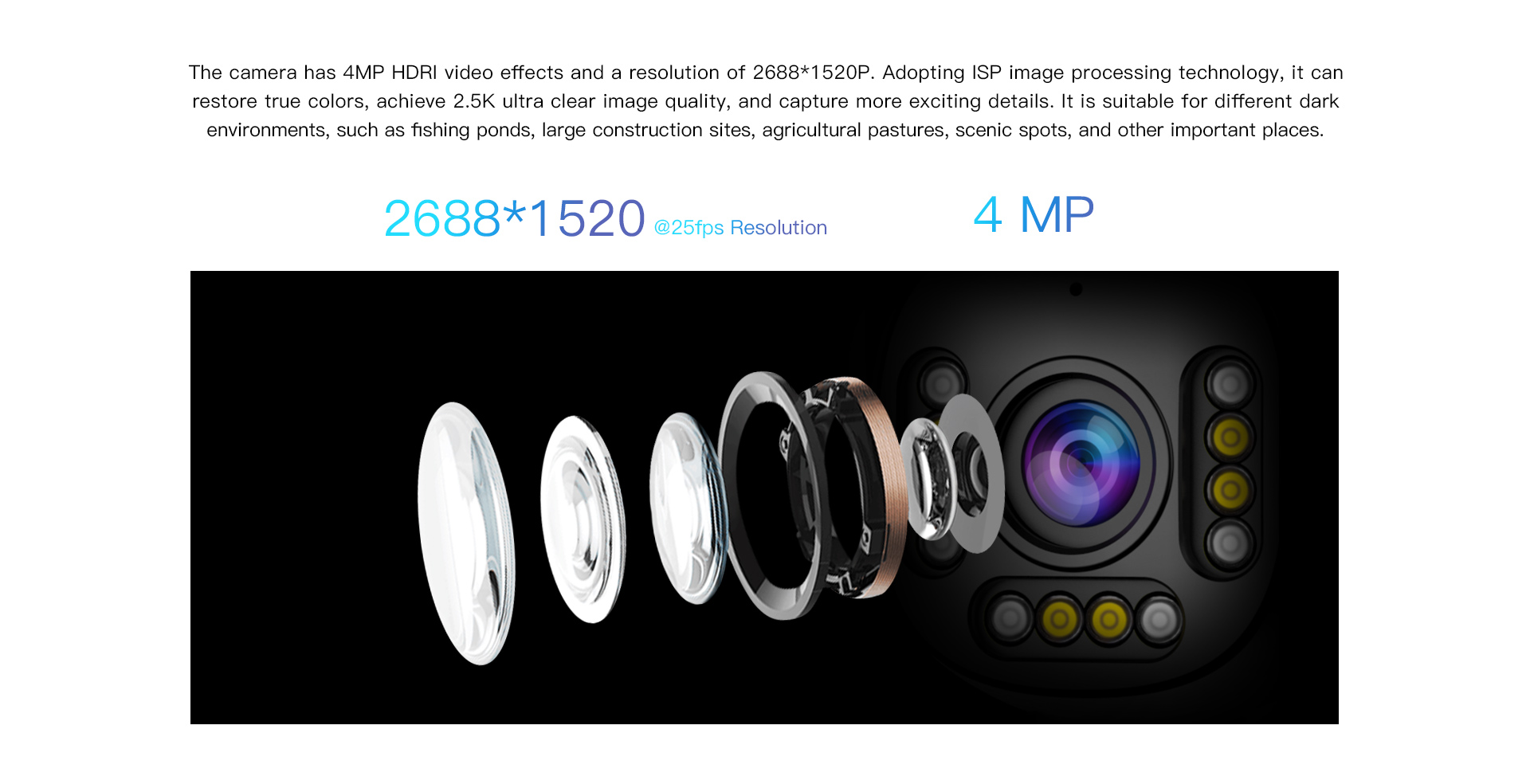 Vstarcam CS611Q-UV กล้องวงจรปิดระบบ IP WIFI 4 MP Black Light Full Color มีไมค์และลำโพงในตัว ติดตั้งภายนอกได้ BY BILLIONAIRE SECURETECH CS611Q-UV