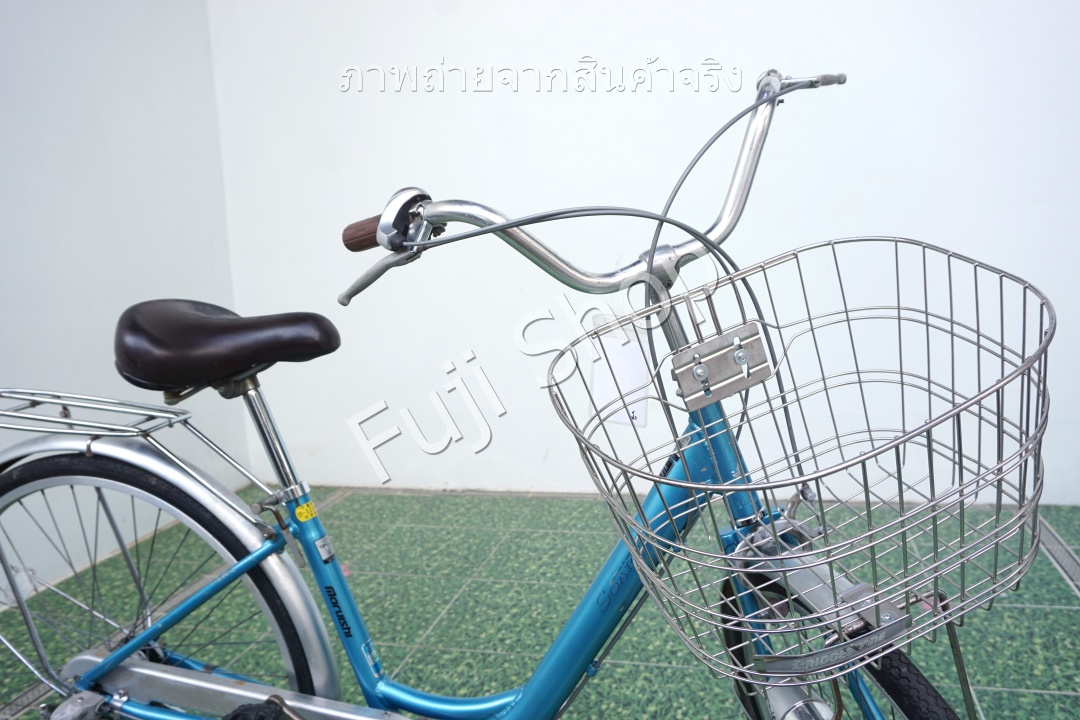 จักรยานแม่บ้านญี่ปุ่น - ล้อ 26 นิ้ว - เกียร์ดุม 3 สปีด - อลูมิเนียม - ไฟหน้าอัตโนมัติ - สีฟ้า [จักรยานมือสอง]