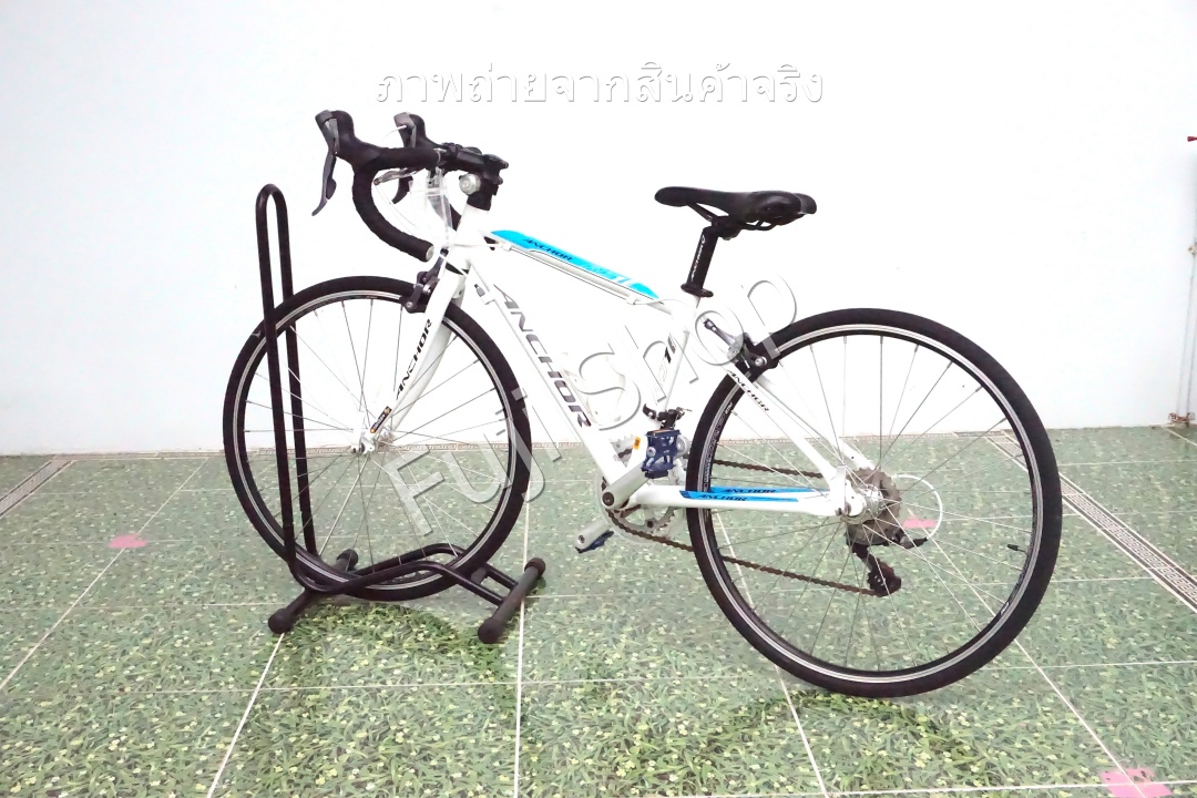 จักรยานเสือหมอบญี่ปุ่น - ล้อ 600c - มีเกียร์ - อลูมิเนียม - Anchor RJ1 - สีขาว [จักรยานมือสอง]