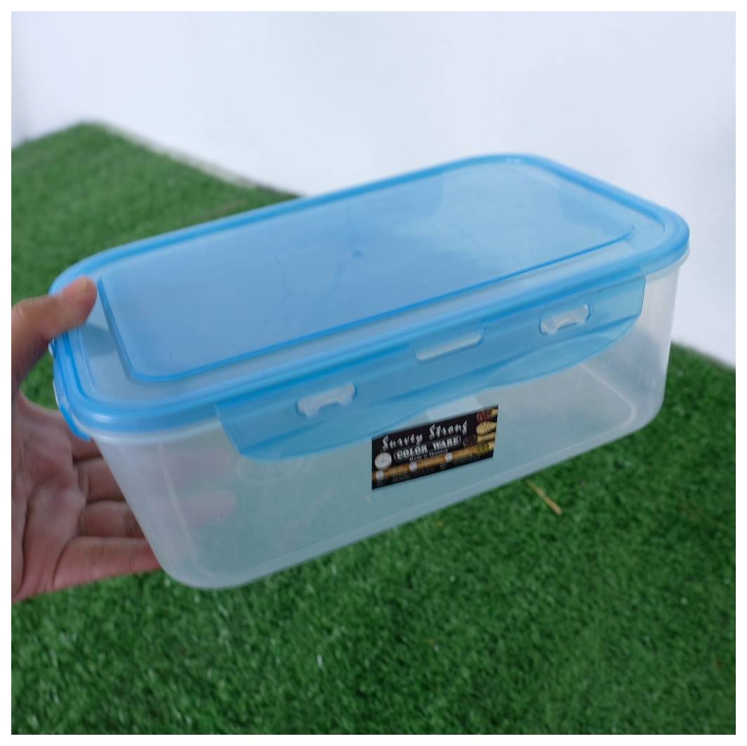 กล่องดับเบิ้ลล็อค No.1 ตัวใสฝาสี(ลิง)