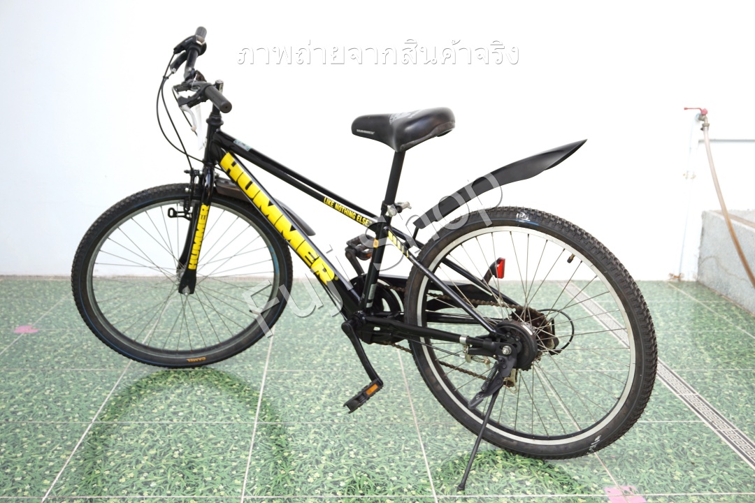 จักรยานเสือภูเขาญี่ปุ่น- ล้อ 24 นิ้ว - มีเกียร์ - อลูมิเนียม - Hummer - สีดำ [จักรยานมือสอง]
