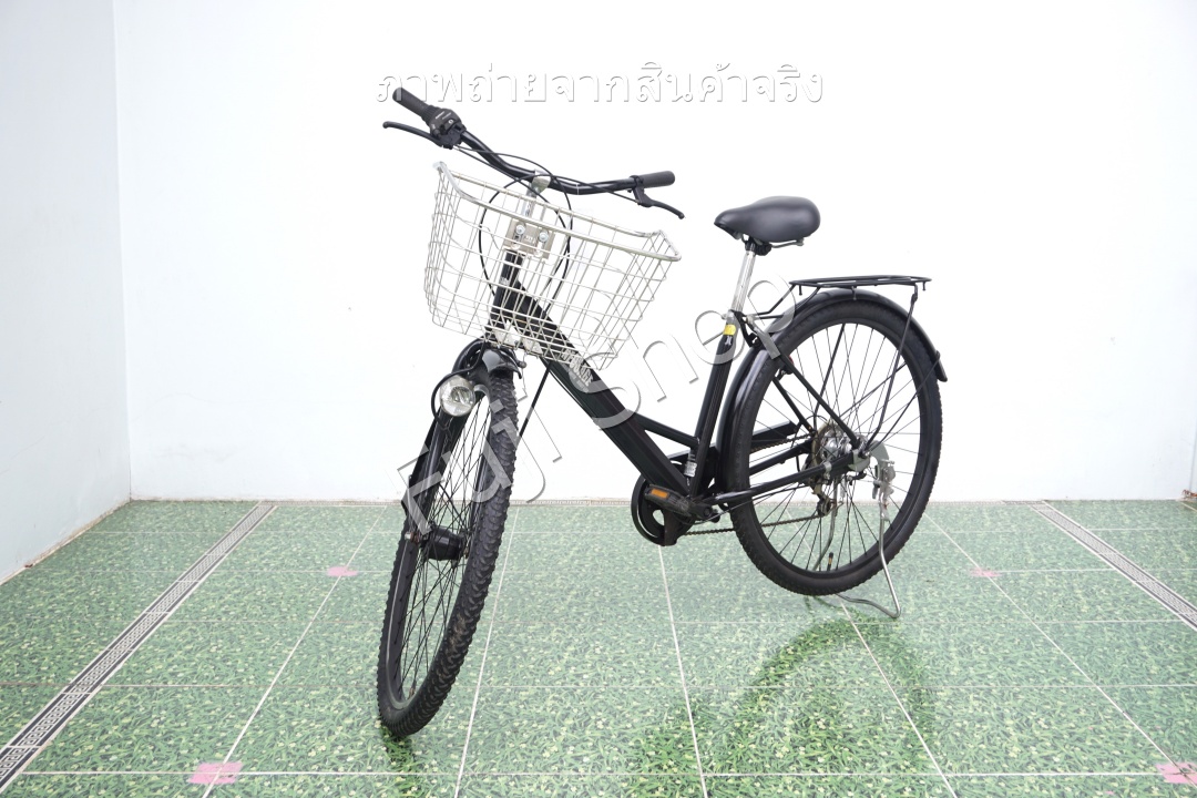 จักรยานแม่บ้านล้อโต ญี่ปุ่น - ล้อ 27.5x1.95 - เกียร์ 6 สปีด - ไฟหน้าอัตโนมัติ - Neosage - สีดำ [จักรยานมือสอง]