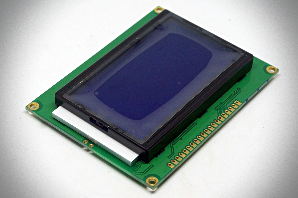 128x64 LCD module จอสีน้ำเงิน