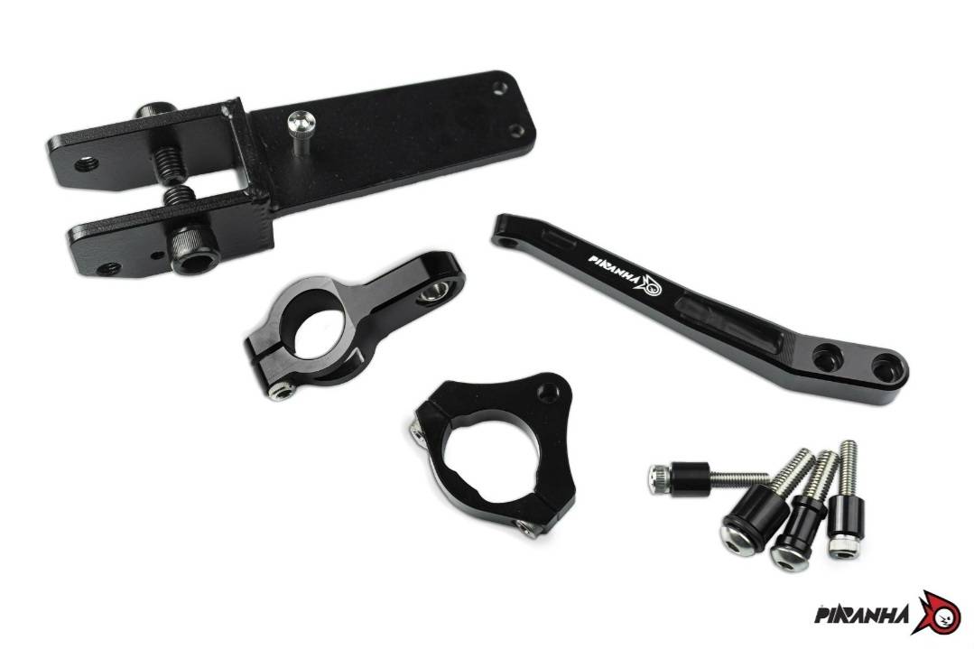 ขายึดกันสะบัด CNC GIORNO+ PIRANHA (สำหรับโช๊คกันสะบัดรูปทรง Hyper Pro เท่านั้น) มีสีดำ สีเงิน ราคา2180 ไม่รวมกันสะบัด