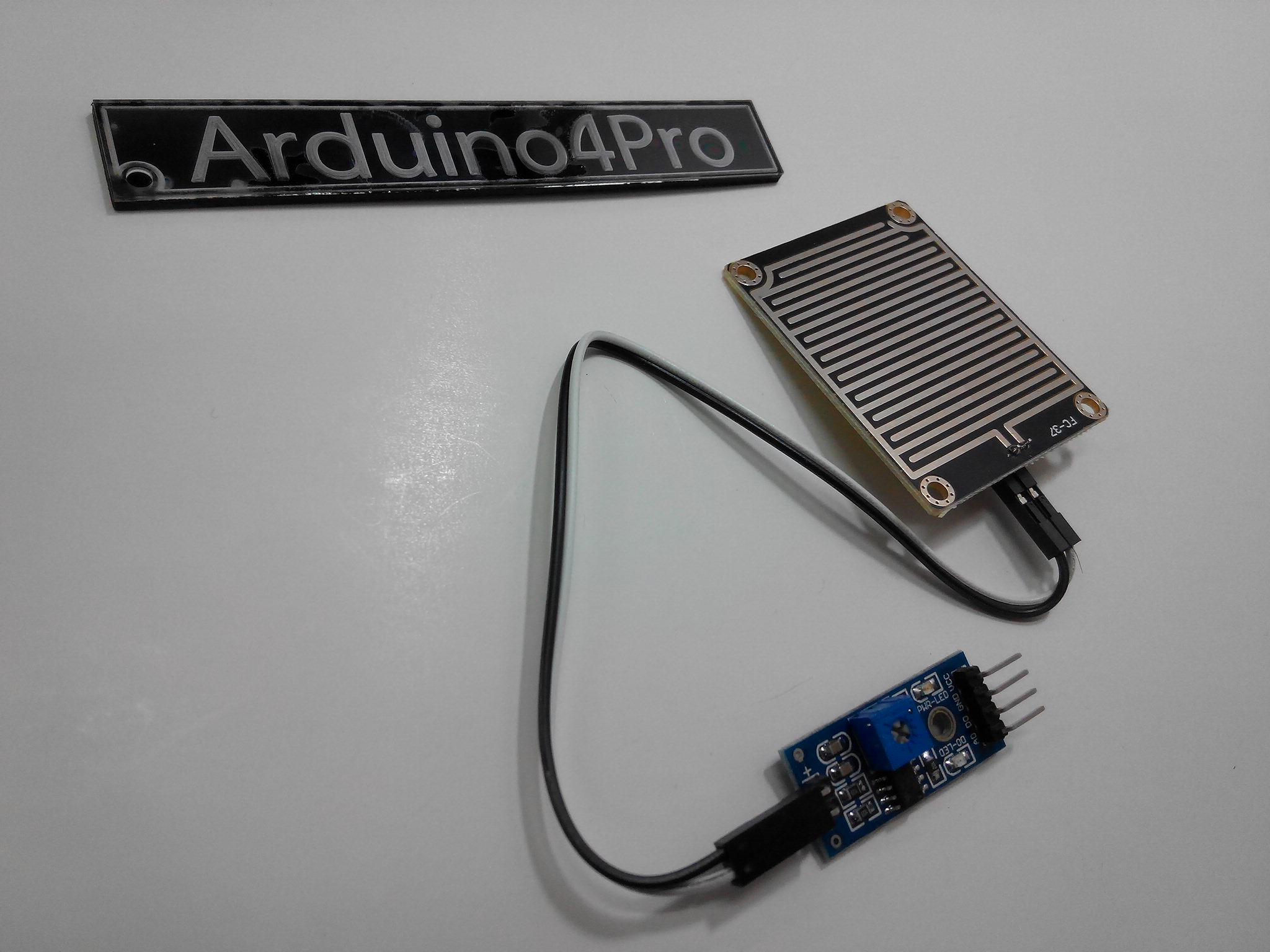 เซนเซอร์น้ำฝน ความชื้น Water Detection Sensor Module พร้อมสายไฟ